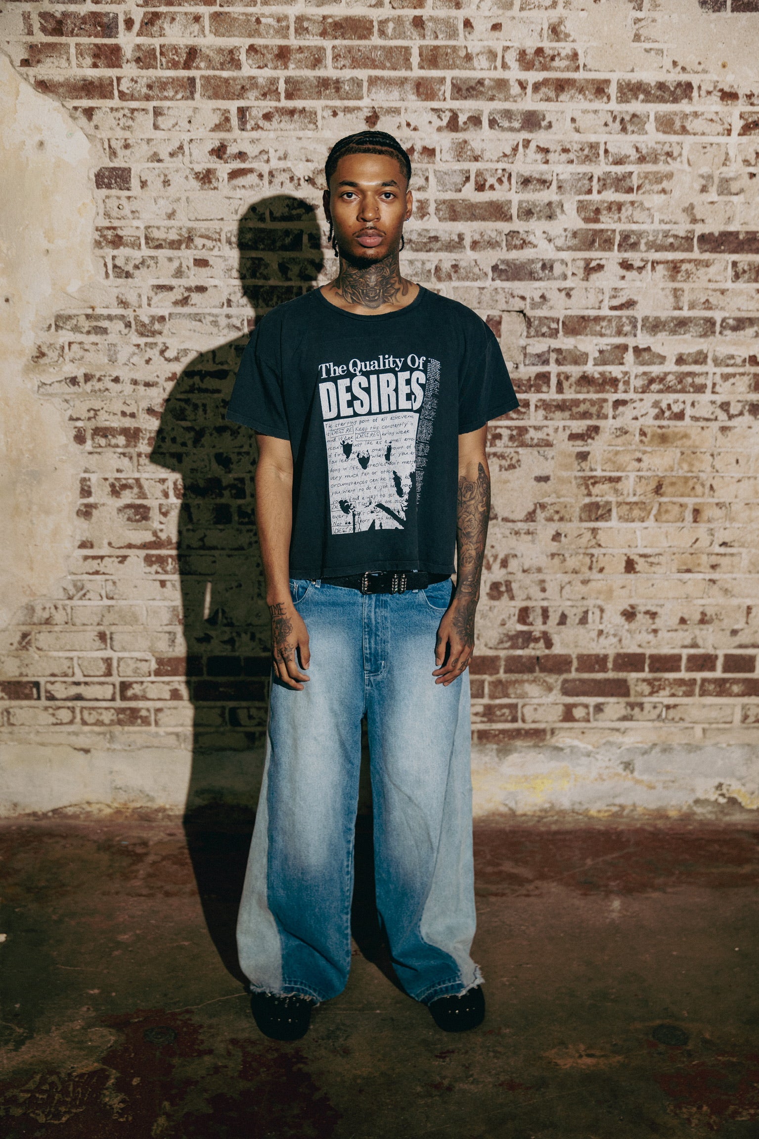 QUALITY OF DESIRES T-SHIRT ‘FADED BLACK’