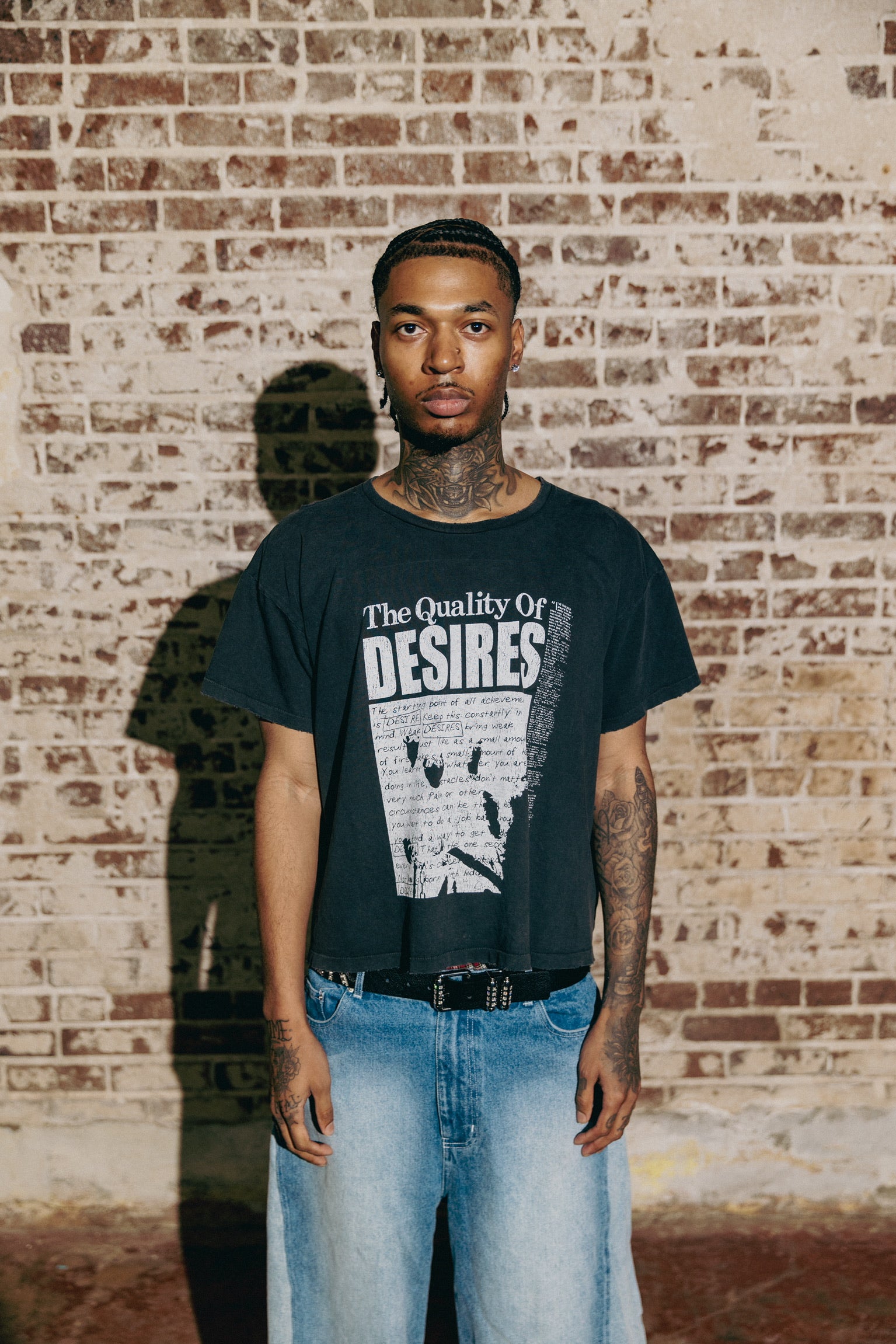 QUALITY OF DESIRES T-SHIRT ‘FADED BLACK’